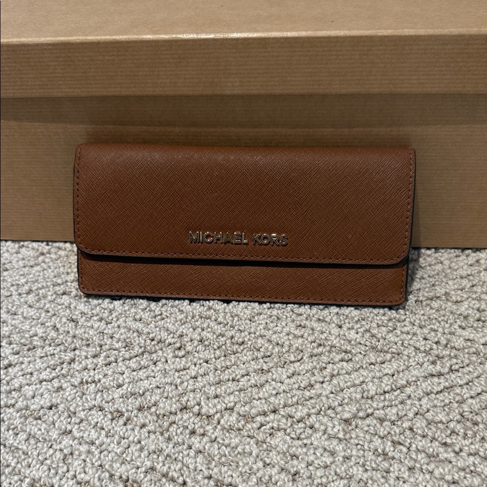 Michael Kors Cognac Leather Wallet